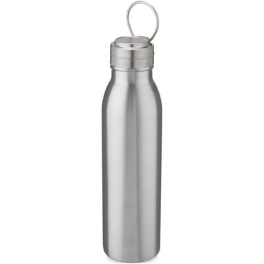 Бутылка для воды Harper объемом 700 мл из нержавеющей стали, сертифицированная RCS, с металлической петлей, цвет серебряный - 10079281- Фото №4