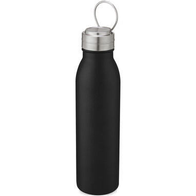 Бутылка для воды Harper объемом 700 мл из нержавеющей стали, сертифицированная RCS, с металлической петлей, цвет черный - 10079290- Фото №4