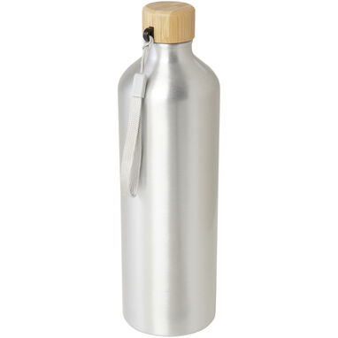 Бутылка для воды Malpeza 1000 мл из переработанного алюминия, сертифицированная RCS, цвет серебряный - 10079681- Фото №1