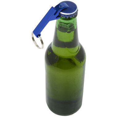 Открывалка для бутылок и банок Tao RCS из переработанного алюминия с брелоком, цвет синий - 10457153- Фото №3