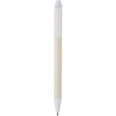Кулькова ручка Dairy Dream із перероблених пакетів з-під молока, колір білий - 10780701- Фото №1
