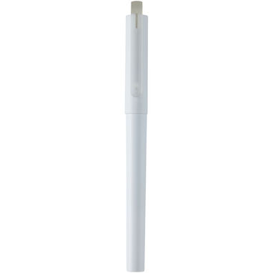 Гелева кулькова ручка Mauna з переробленого ПЕТ, колір білий - 10780901- Фото №1