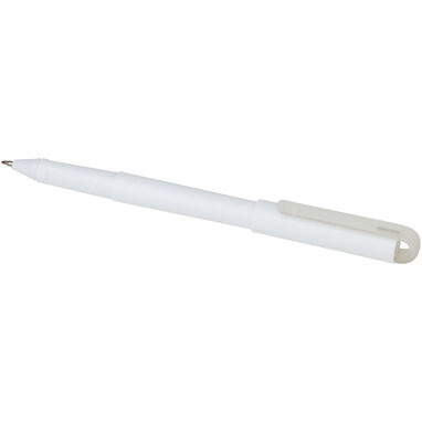 Гелевая шариковая ручка Mauna из переработанного ПЭТ, цвет белый - 10780901- Фото №3