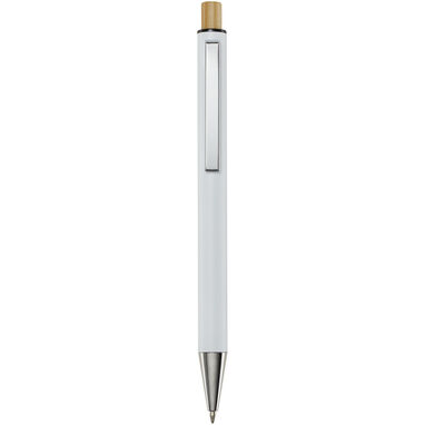 Кулькова ручка Cyrus із переробленого алюмінію, колір білий - 10787401- Фото №1