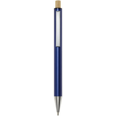 Кулькова ручка Cyrus із переробленого алюмінію, колір темно-синій - 10787455- Фото №1