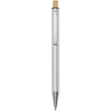 Кулькова ручка Cyrus із переробленого алюмінію, колір срібний - 10787481- Фото №1