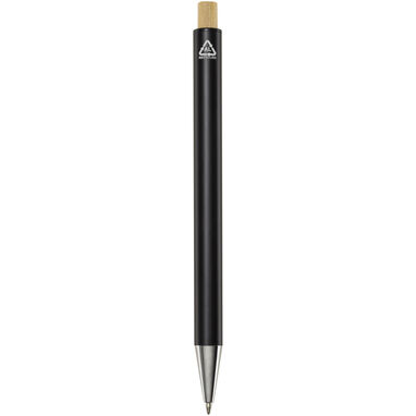 Кулькова ручка Cyrus із переробленого алюмінію, колір чорний - 10787590- Фото №2