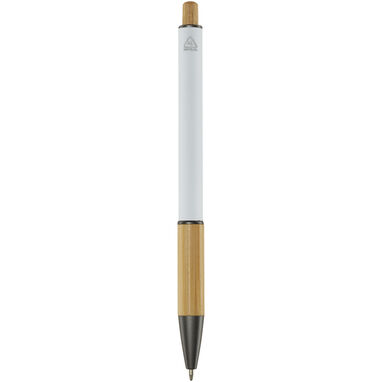 Шариковая ручка Darius из переработанного алюминия, цвет белый - 10787601- Фото №2