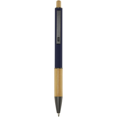 Кулькова ручка Darius з переробленого алюмінію, колір темно-синій - 10787655- Фото №1