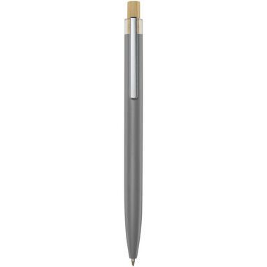 Шариковая ручка Nooshin из переработанного алюминия, цвет серый - 10787882- Фото №1