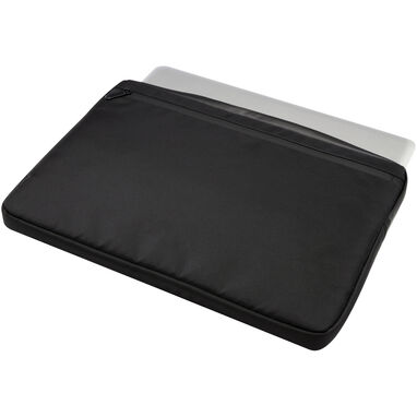 Чохол для ноутбука Rise 15,6 дюйма GRS з переробленого матеріалу, колір чорний - 12069990- Фото №4