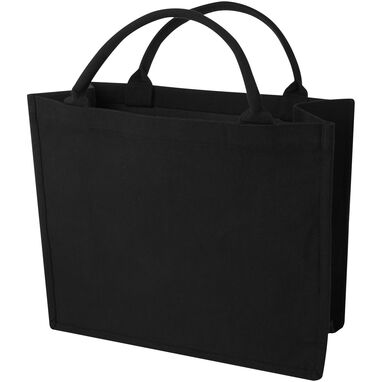 Большая сумка для книг Aware™ плотностью 500 г/м² из переработанного материала, цвет черный - 12071190- Фото №1