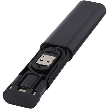 Модульный зарядный кабель Whiz из переработанного пластика, цвет черный - 12436290- Фото №1