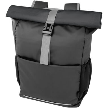 Водонепроницаемая велосипедная сумка Aqua 15 дюймов GRS объемом 20 л из переработанного материала, цвет черный - 13005090- Фото №1