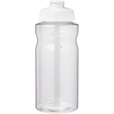 Спортивная бутылка H2O Active® Big Base объемом 1 литр с откидной крышкой, цвет белый - 21017501- Фото №2