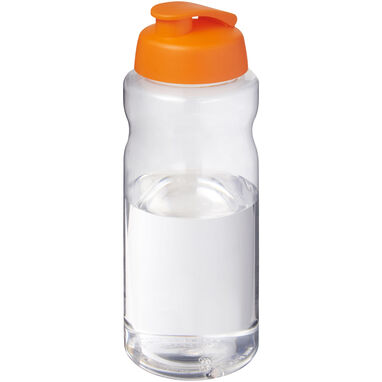 Спортивная бутылка H2O Active® Big Base объемом 1 литр с откидной крышкой, цвет оранжевый - 21017531- Фото №1