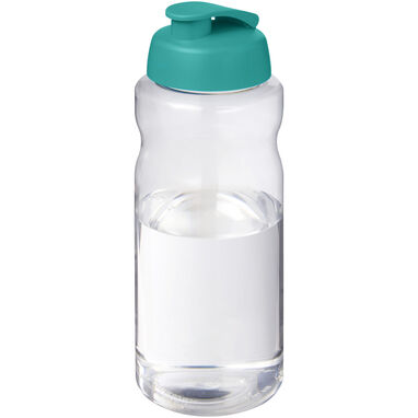 Спортивная бутылка H2O Active® Big Base объемом 1 литр с откидной крышкой, цвет голубой - 21017551- Фото №1