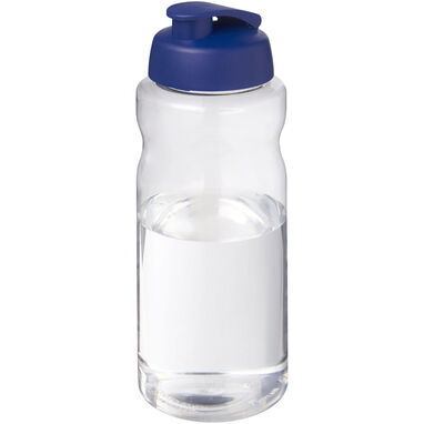Спортивная бутылка H2O Active® Big Base объемом 1 литр с откидной крышкой, цвет синий - 21017552- Фото №1
