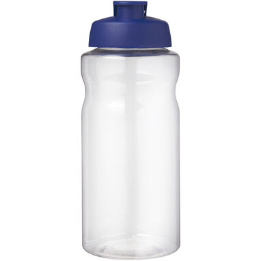 Спортивная бутылка H2O Active® Big Base объемом 1 литр с откидной крышкой, цвет синий - 21017552- Фото №2