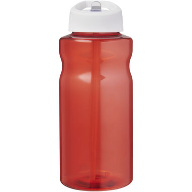 H2O Active® Eco Big Base спортивная бутылка с крышкой и носиком объемом 1 литр, цвет краный, белый - 21017921- Фото №2