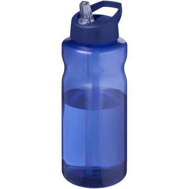 H2O Active® Eco Big Base спортивная бутылка с крышкой и носиком объемом 1 литр, цвет синий - 21017952- Фото №1