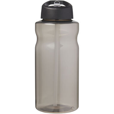 H2O Active® Eco Big Base спортивная бутылка с крышкой и носиком объемом 1 литр, цвет черный - 21017984- Фото №2