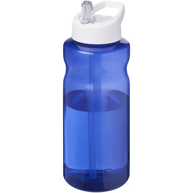 H2O Active® Eco Big Base спортивная бутылка с крышкой и носиком объемом 1 литр, цвет синий, белый - 21017992- Фото №1