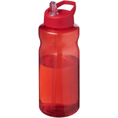H2O Active® Eco Big Base спортивная бутылка с крышкой и носиком объемом 1 литр, цвет красный - 21017993- Фото №1
