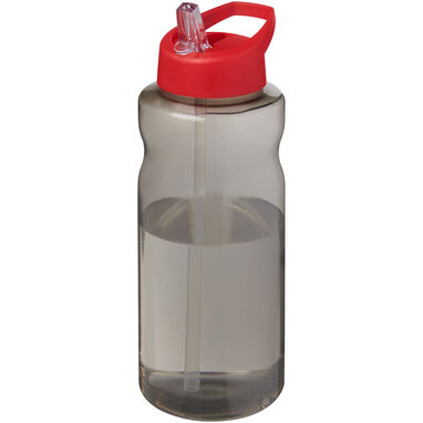 H2O Active® Eco Big Base спортивная бутылка с крышкой и носиком объемом 1 литр, цвет красный - 21017994- Фото №1