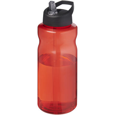 H2O Active® Eco Big Base спортивная бутылка с крышкой и носиком объемом 1 литр, цвет красный, черный - 21017995- Фото №1