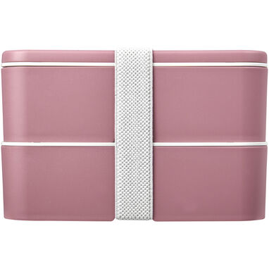 Двухслойный ланч-бокс MIYO Renew, цвет розовый, белый, розовый - 21018241- Фото №2