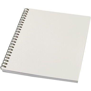 Кольоровий блокнот на спіралі Desk-Mate® A5, колір білий - 21018702- Фото №1