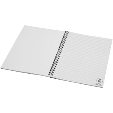 Кольоровий блокнот на спіралі Desk-Mate® A5, колір білий - 21018702- Фото №3