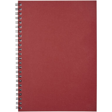 Кольоровий блокнот на спіралі Desk-Mate® A6, колір червоний - 21018721- Фото №2