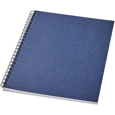 Кольоровий блокнот на спіралі Desk-Mate® A8, колір темно-синій - 21018755- Фото №1