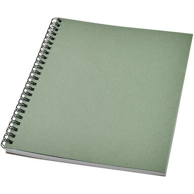 Кольоровий блокнот на спіралі Desk-Mate® A9, колір зелений - 21018760- Фото №1