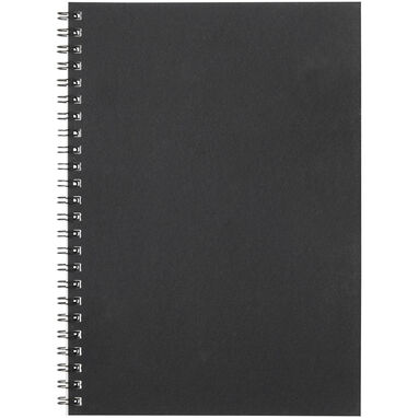 Кольоровий блокнот на спіралі Desk-Mate® A10, колір чорний - 21018790- Фото №2