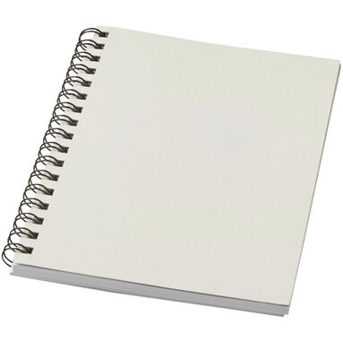 Кольоровий блокнот на спіралі Desk-Mate® A6, колір білий - 21018802- Фото №1