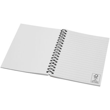 Кольоровий блокнот на спіралі Desk-Mate® A6, колір білий - 21018802- Фото №3