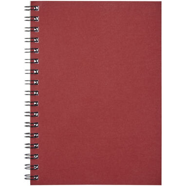 Кольоровий блокнот на спіралі Desk-Mate® A7, колір червоний - 21018821- Фото №2