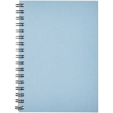 Кольоровий блокнот на спіралі Desk-Mate® A8, колір синій - 21018850- Фото №2