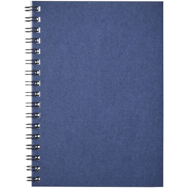 Кольоровий блокнот на спіралі Desk-Mate® A9, колір темно-синій - 21018855- Фото №2