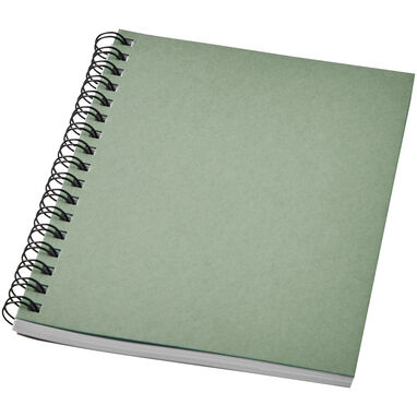Кольоровий блокнот на спіралі Desk-Mate® A10, колір зелений - 21018860- Фото №1