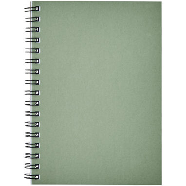Кольоровий блокнот на спіралі Desk-Mate® A10, колір зелений - 21018860- Фото №2