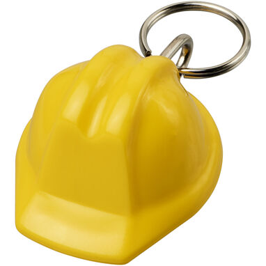 Брелок Kolt из переработанных материалов в форме каски, цвет желтый - 21018911- Фото №1