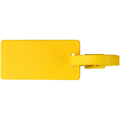 Багажная бирка из переработанных материалов River, цвет желтый - 21019111- Фото №3