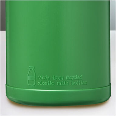 Спортивная бутылка Baseline из переработанного сырья объемом 500 мл., цвет зеленый - 21044493- Фото №3