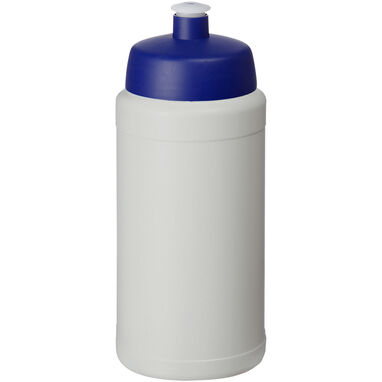 Спортивная бутылка Baseline из переработанного сырья объемом 500 мл., цвет белый, синий - 21044494- Фото №1