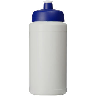 Спортивная бутылка Baseline из переработанного сырья объемом 500 мл., цвет белый, синий - 21044494- Фото №2