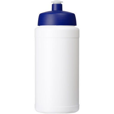Спортивна пляшка Baseline із переробленої сировини об'ємом 500 мл., колір білий, синій - 21044495- Фото №2